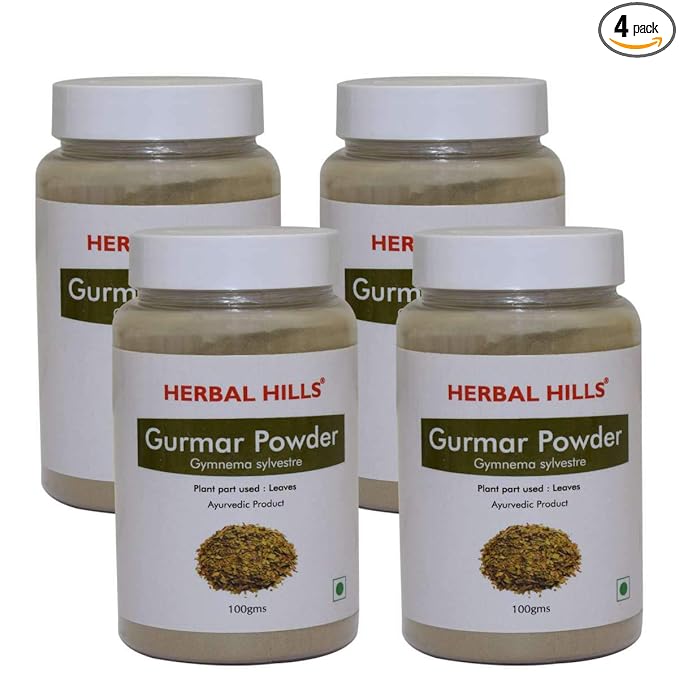 Herbal Hills Gurmar Powder For Diabetes - Pack of 4