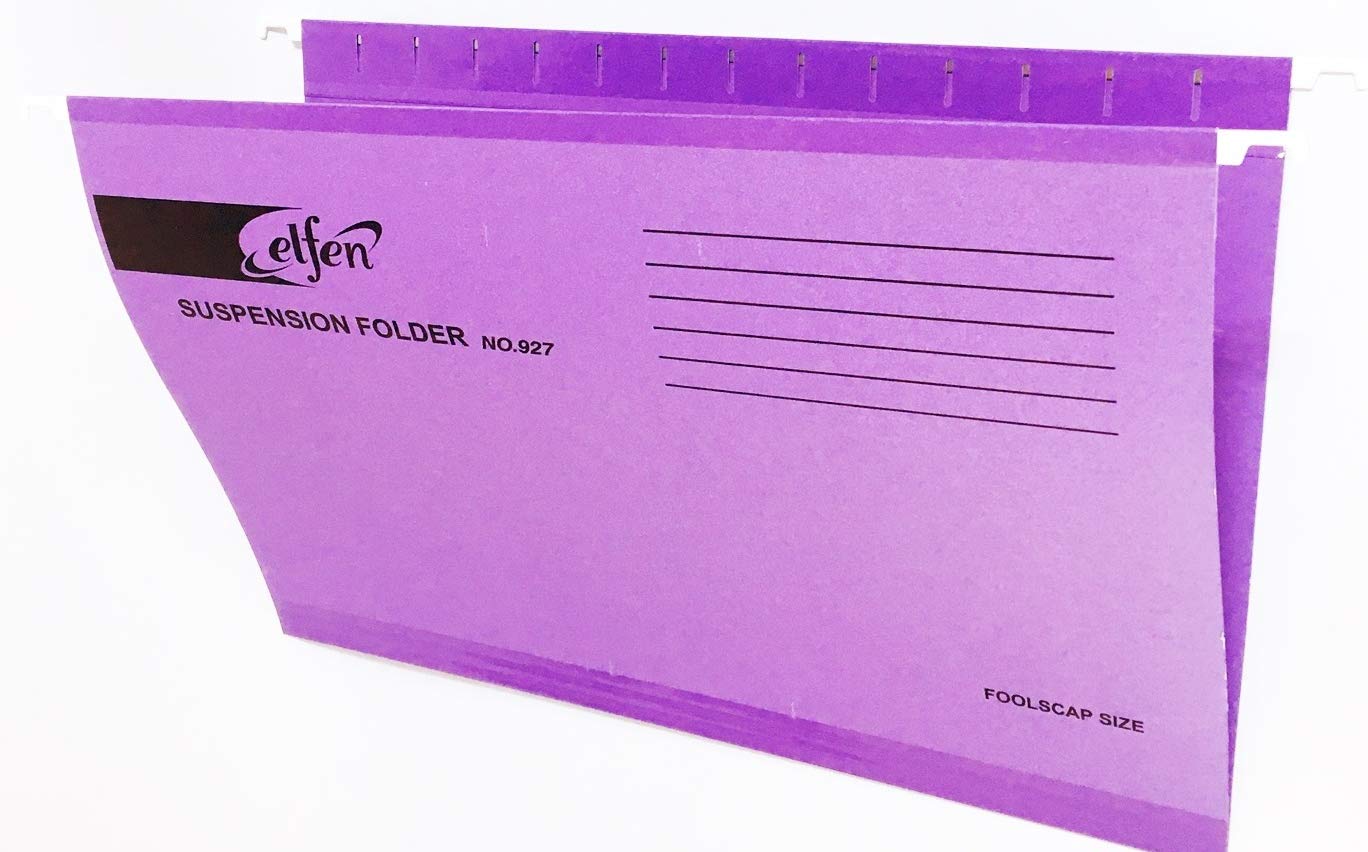 Elfen Deluxe Suspension File Violet Box of 50 Pieces