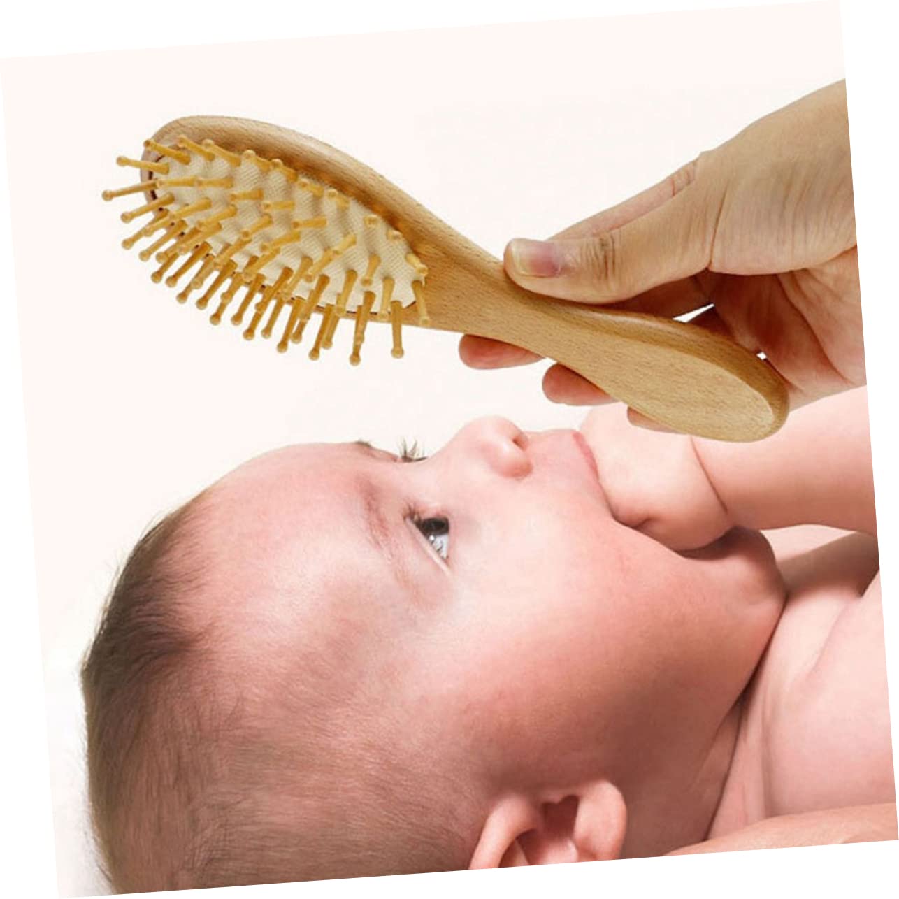 Ipetboom Baby Scalp Brush Detangler Hair Brush Set Wooden Children's Comb Wooden Boys and Girls Bathing Kit