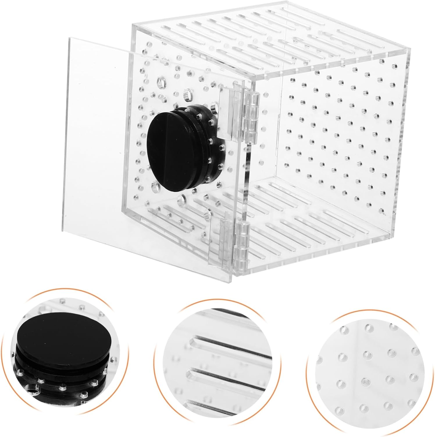 Garneck 1pc Magnetic Fish Isolation Box for Safe Breeding and Separation of Fish Aquariums Easy to Install Hatching Holder Ultra-fine Mesh for Enhanced Survival Rate