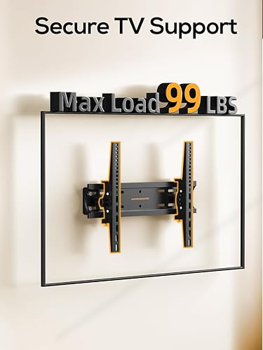 Miniatura 8 de Soporte de pared inclinable para TV de 40, 50, 55 pulgadas, para televisores de 24 a 65 pulgadas, soporte de TV de perfil bajo, soporte de pared