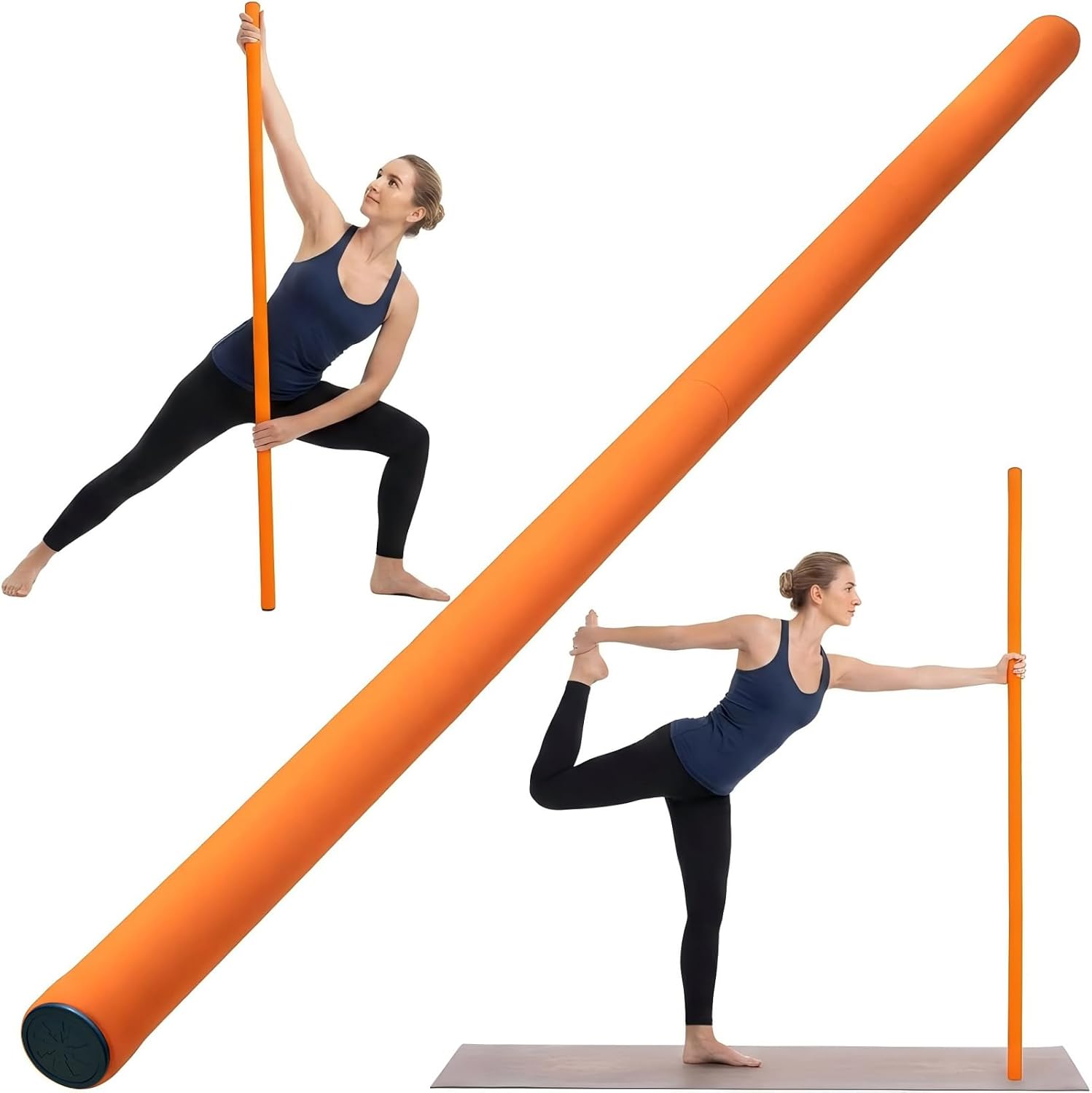 Foldable Yoga Stick, 4-Section Adjustable Stretching Pilates Stick | Sturdy Portable Shoulder Opener & Mobility Tool for Beginners,for Back Stretching & Posture Correction,Home Gym & Therapy