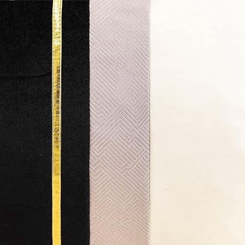 Miniatura 6 de Avigers Funda de cojín de terciopelo a rayas de cuero negro blanco y dorado de 16 x 16 pulgadas, funda de almohada decorativa para sofá, sala de