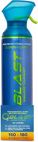 Suplemento de oxígeno puro 99.7%, lata portátil de 10 litros con máscara de respiración personalizada para apoyo respiratorio, eleva los niveles de