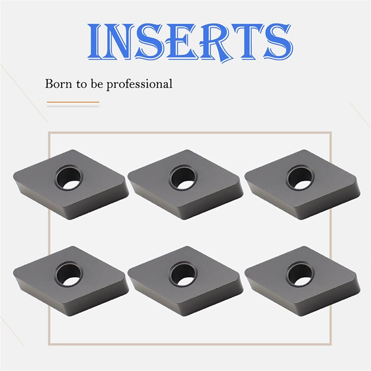 Indexable Carbide Lathe Tool Carbide Insert External Turning Tools Tool Metal Lathe Inserts for Cast Iron(DNMA150612 KC3115D-10PCS)
