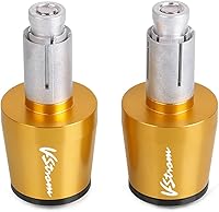 Vista 1 de for Suzuki V-Strom 650 V-Strom650 VStrom 1000 DL1000/V-STROM All Year Motorcycle Handlebars Grips Ends Bar Ends Handlebars Caps (Color : Gold -Black)