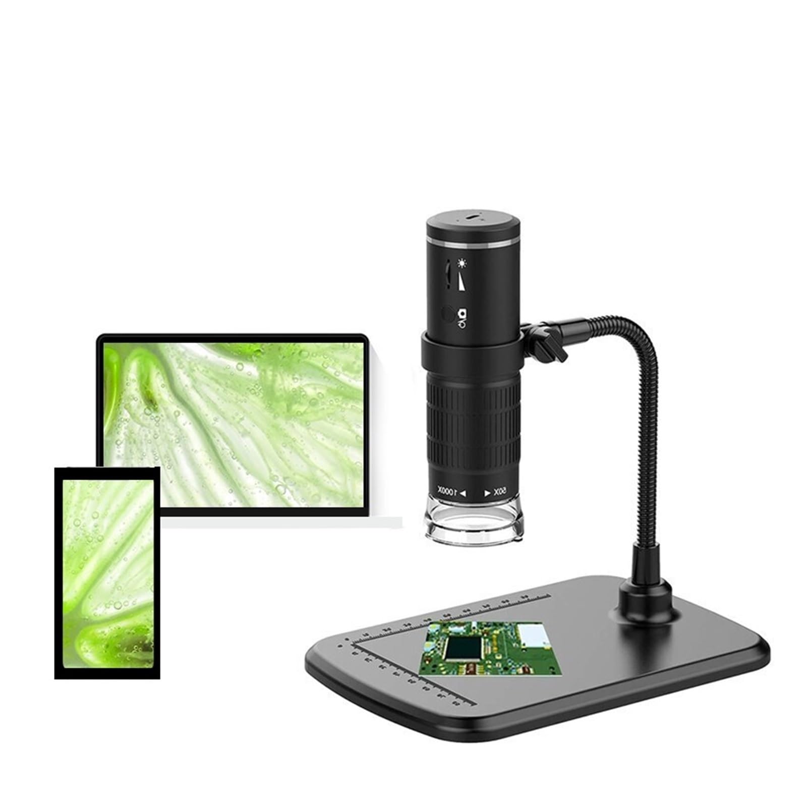 Mikroskop Cyfrowy Powiększenie 50X-1000X Przenośne Ręczne Mikroskopy USB Z Elastycznym Stojakiem(Wifi Snake)
