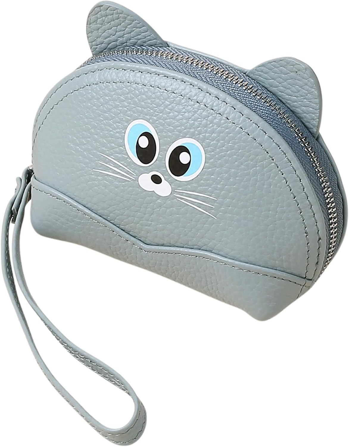 Women's Coin Purse Leather Detachable Wrist Strap Small Wallet