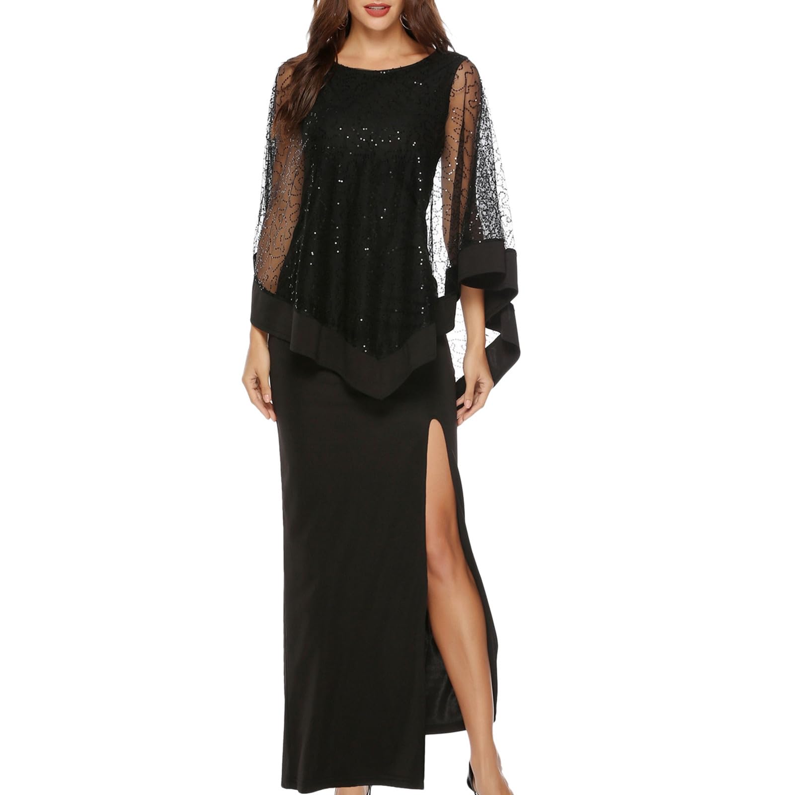 Generico Vestito Cerimonia Donna Abiti da Tute Curvy Vestidos Matrimonio Sera Lunghi Eleganti Tubini Damigelle Vestiti Donne Cocktail Elegante Tuta Lungo Abito Gala Prom