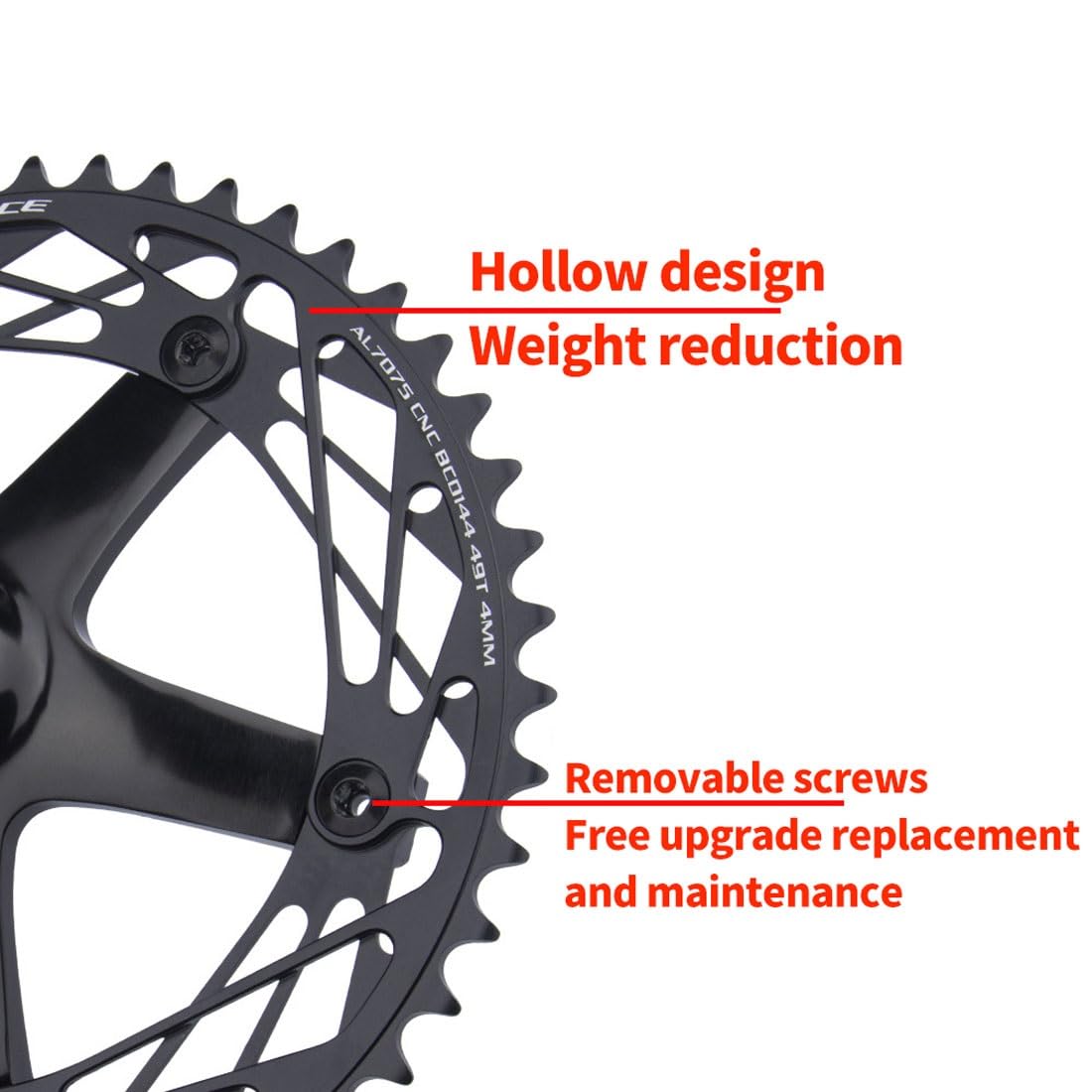 カランビット　23 165mm Track Bike Square Tape Crankset 144 48T 49T Single