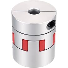 MECCANIXITY Aluminum Shaft Coupling Shaft Coupler 13mm to 18mm Flexible Spider Coupling L50mm x D40mm Coupler Jaw Spider Shaft Joint Connector for 3D Printers DIY CNC Router Milling Machine