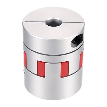 MECCANIXITY Aluminum Shaft Coupling 16mm to 28mm Flexible Spider Coupling L66mm x D55mm Coupler Jaw Spider Shaft Joint Connector for 3D Printers DIY Encoder CNC Router Milling Machine