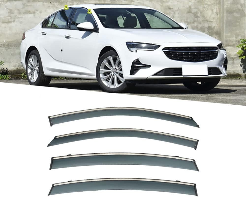 PANXUC Car Wind Deflectors for Buick Regal 2017-2021, Side Window Wind Rain Deflector Window Visor Sun Rain Guard Smoke Guards