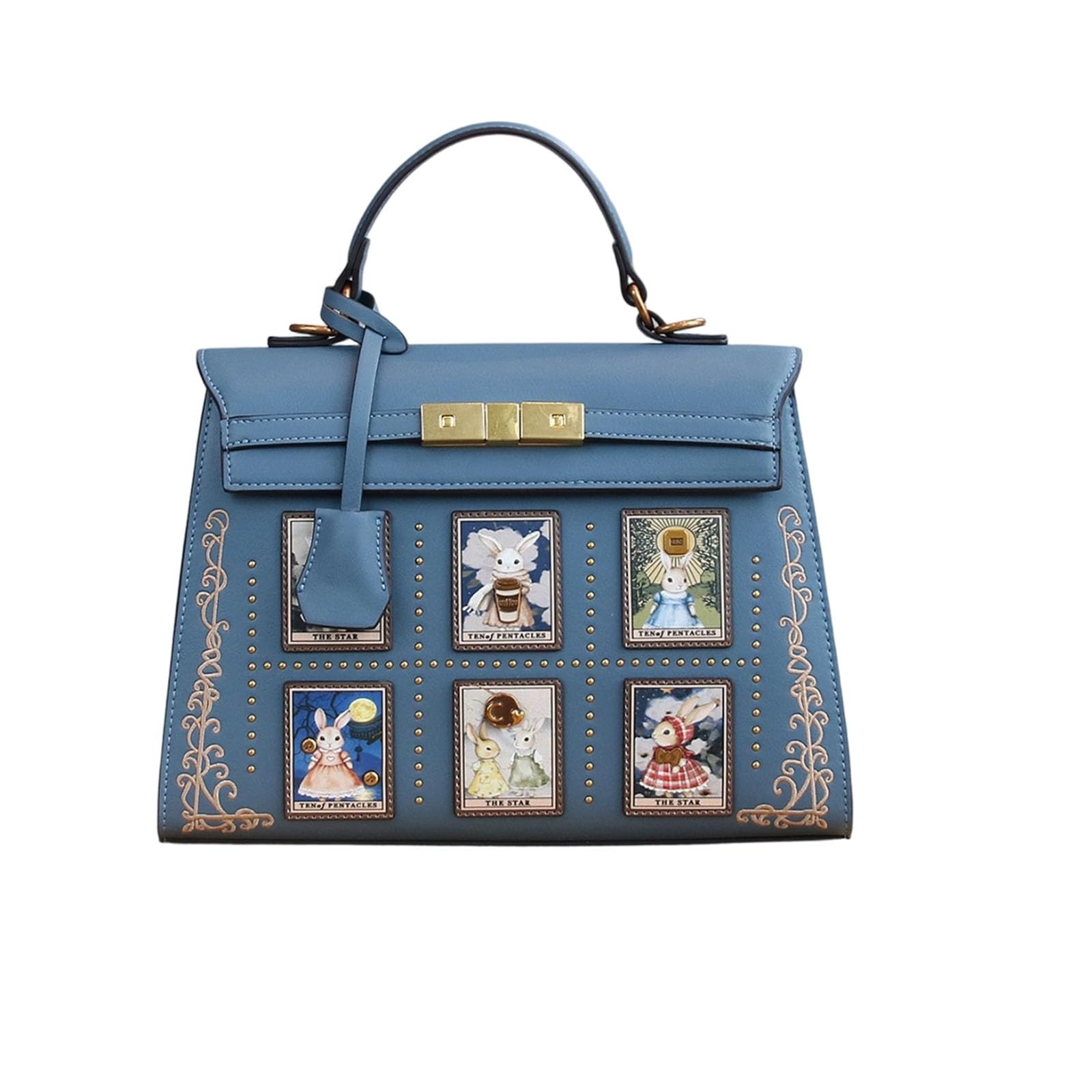 Borsa alla moda con stampa lepre con tasche multiple borsa leggera per uso quotidiano Borsa alla moda con stampa Lagomorph