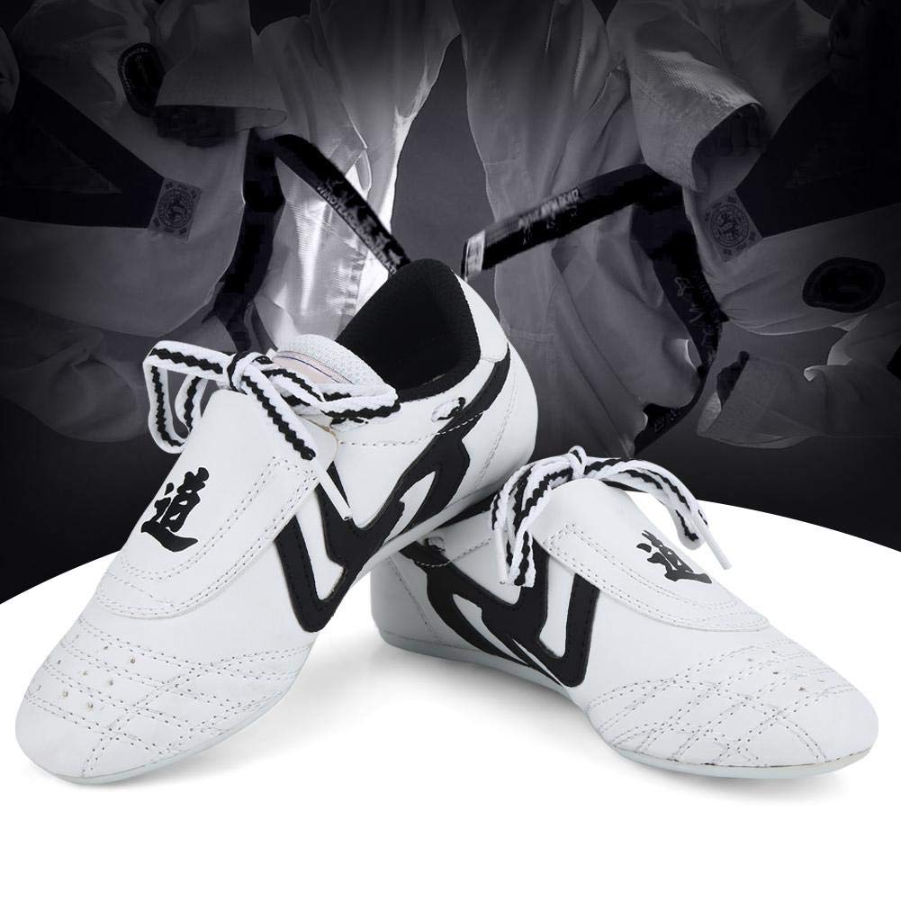 Keenso Taekwondo Schuhe, atmungsaktive Pu & Rubber Martial Arts Schuhe Leichtgewicht für Taekwondo, Boxen, Kung Fu und Taichi