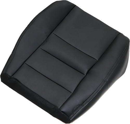 NLQR Funda de asiento de repuesto para parte inferior del lado del conductor, de microfibra, color negro, compatible con Ford F250 F350 F450 F550