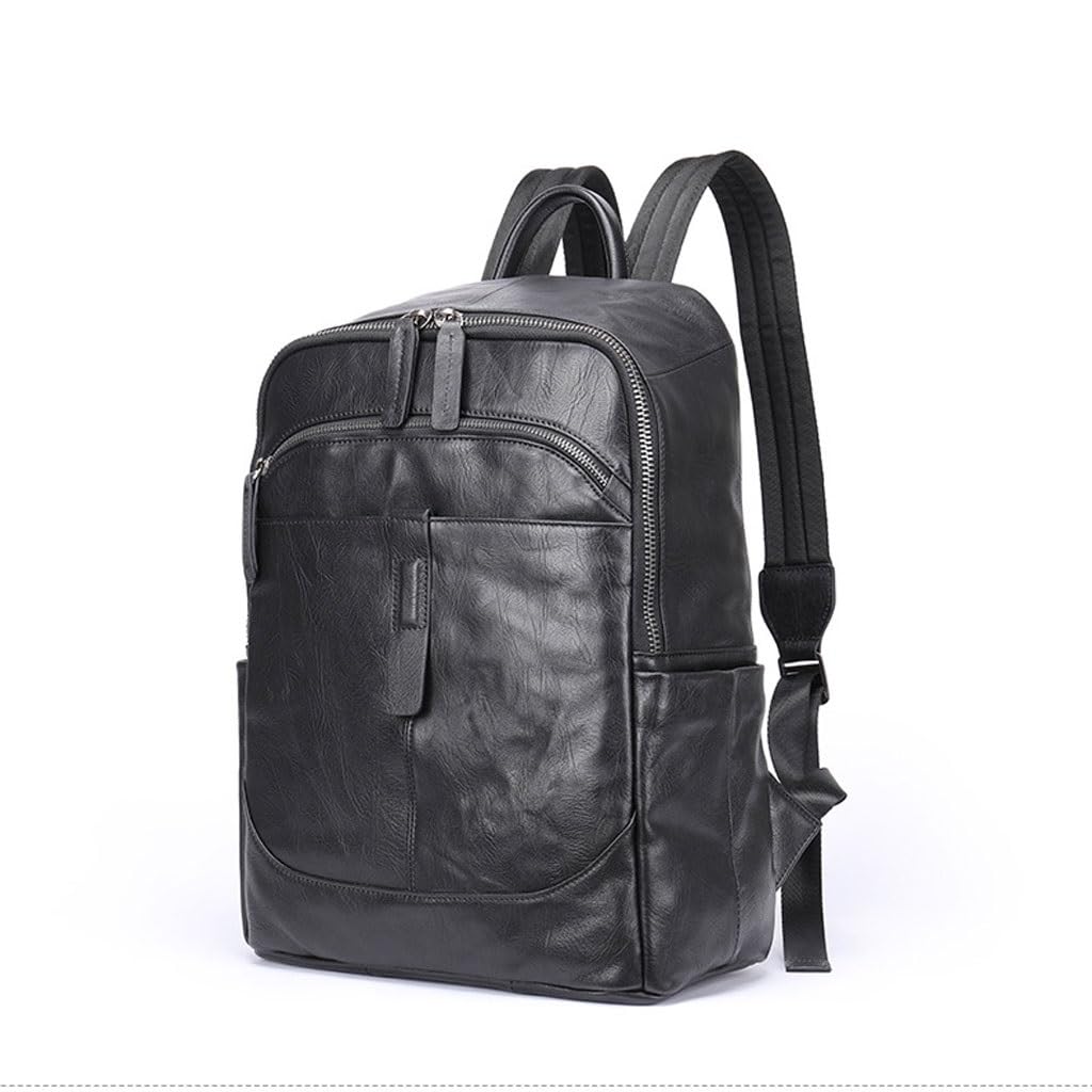 Sac à dos en cuir pour homme polyvalent urbain affaires et loisirs