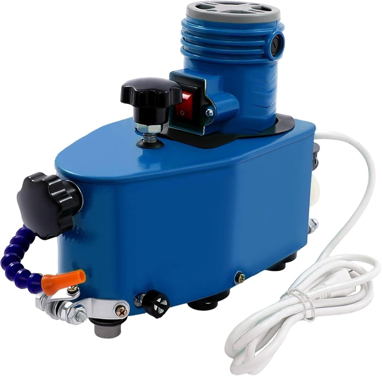 Electric Portable Glass Edger, w/8 Diamond Wheels & 2 Polishing Wheels, 8000r/Min, Straight Round Bevel Edge Trimmer, for Straight Round Bevel Edge Blue