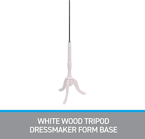 Miniatura 3 de SSWBasics Base de forma de modista de trípode de madera blanca