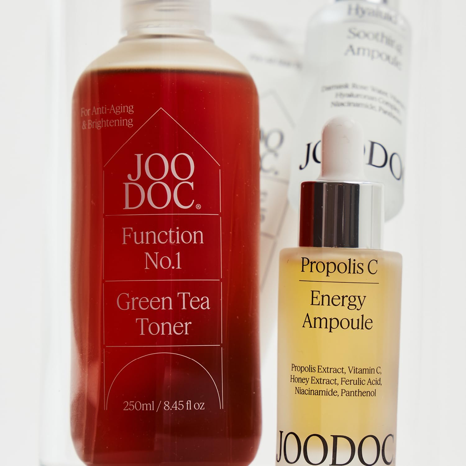 Function No.1 Green Tea Glow Prep Toner 250ml | 78% Jeju Organic Green Tea & Niacinamide 5% | Korea Derma-Skincare