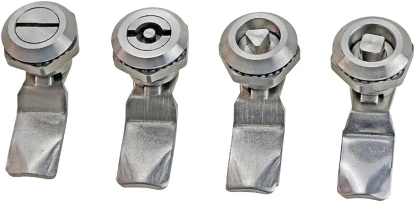 Triangle Lock 304 Stainless Steel Cam Lock Industrial Electric Box Special Lock Quarter Turn 1Pcs(MS705-2)