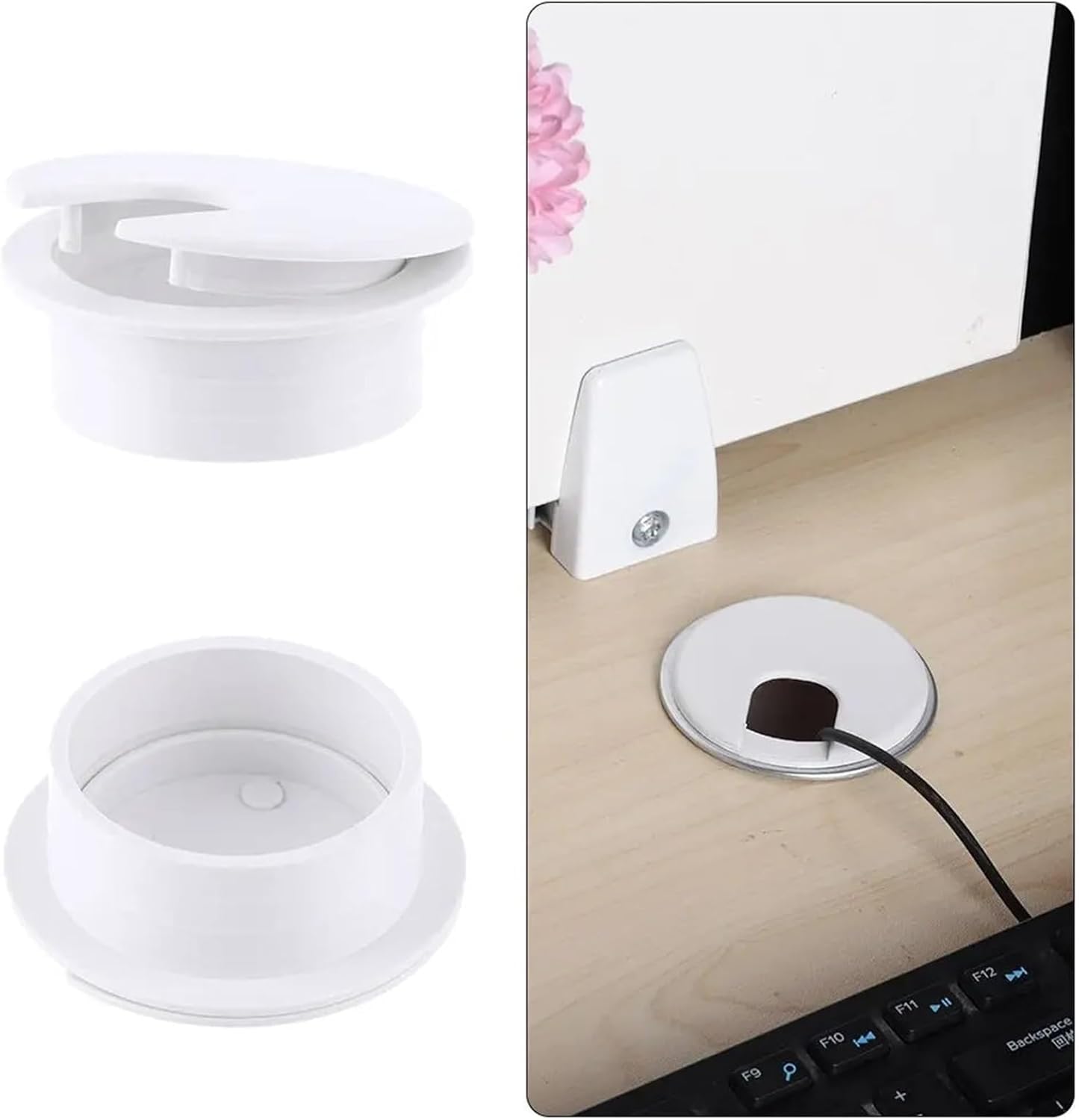 Desk Grommet,8PCS 35mm,50mm Computer Line Box Table Fastener Clamp Organizer Home Hardware,