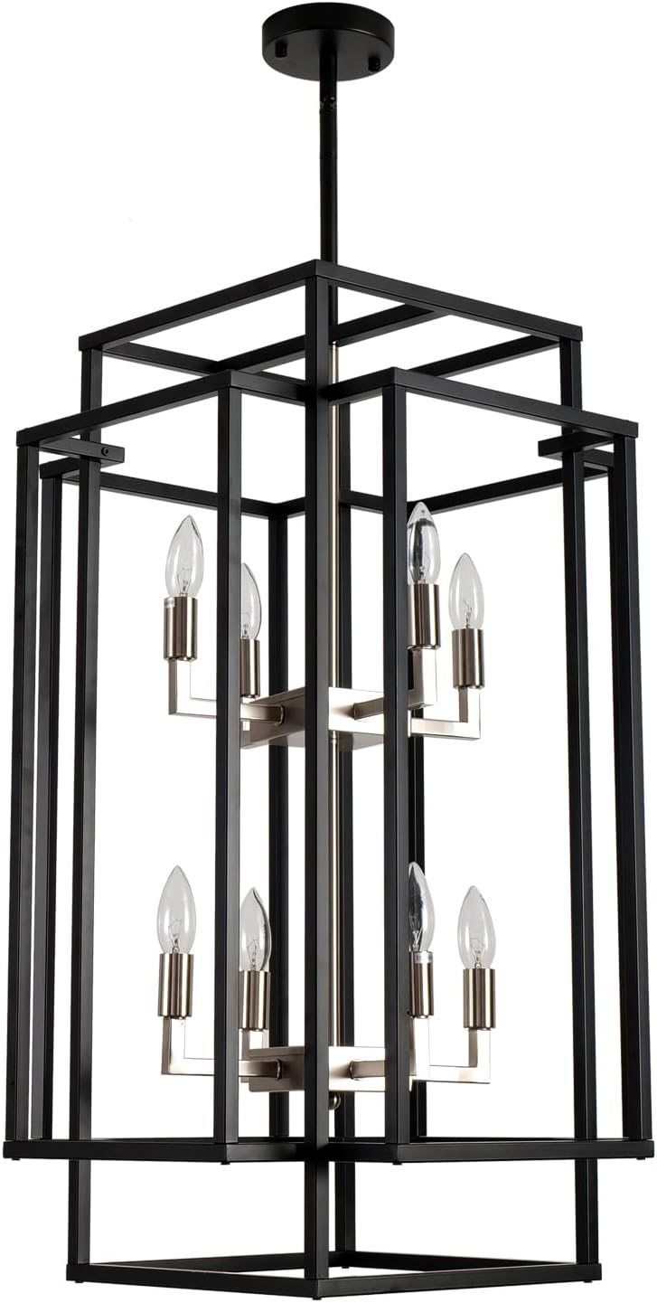 Syveyilla 8Lights Lantern Tiered Pendant Light Fixtures Entry