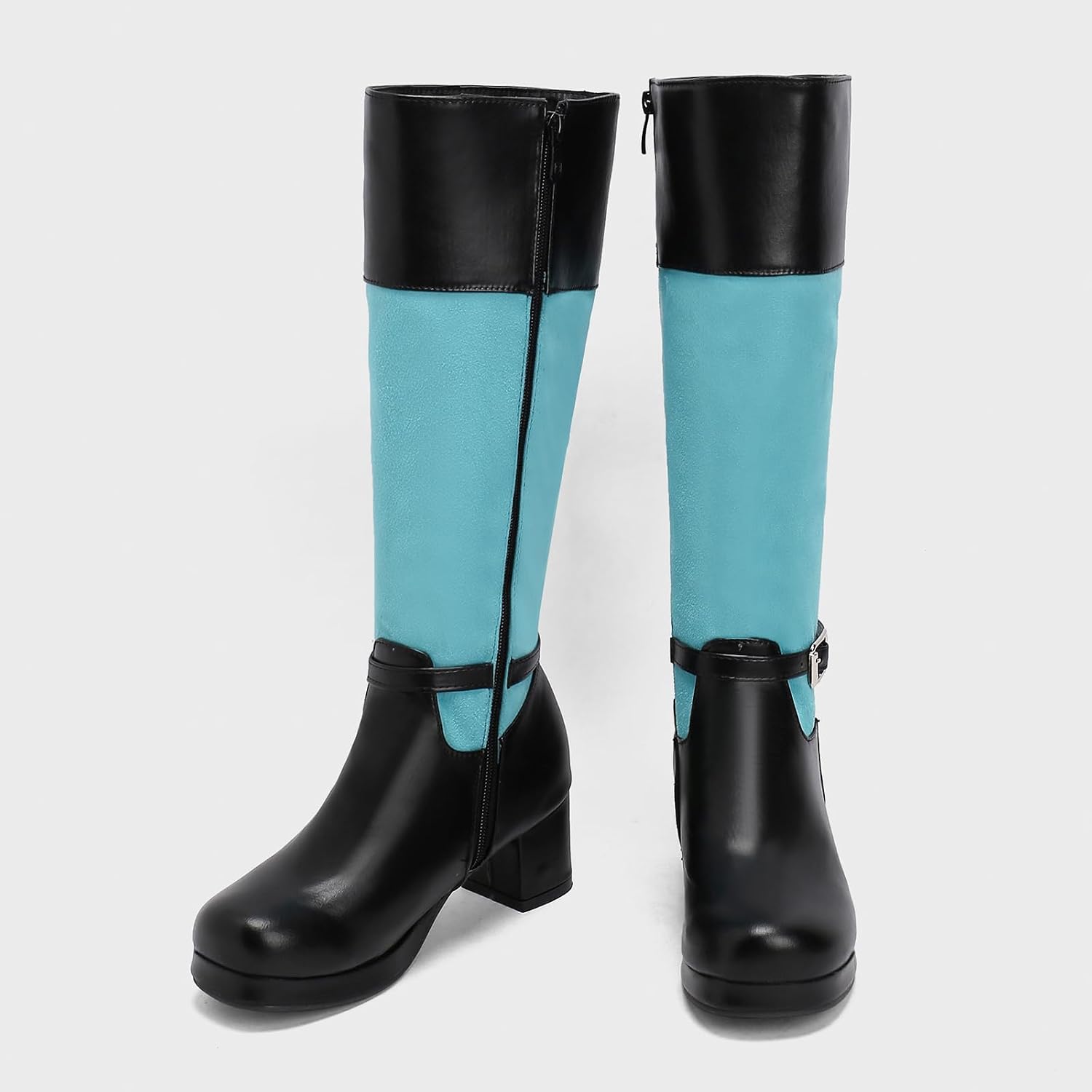 Lizoleor Women's Knee High Equestrian Boots – Block Heel Riding Boots, Winter Fashion Boots With 6cm Heel - View #11