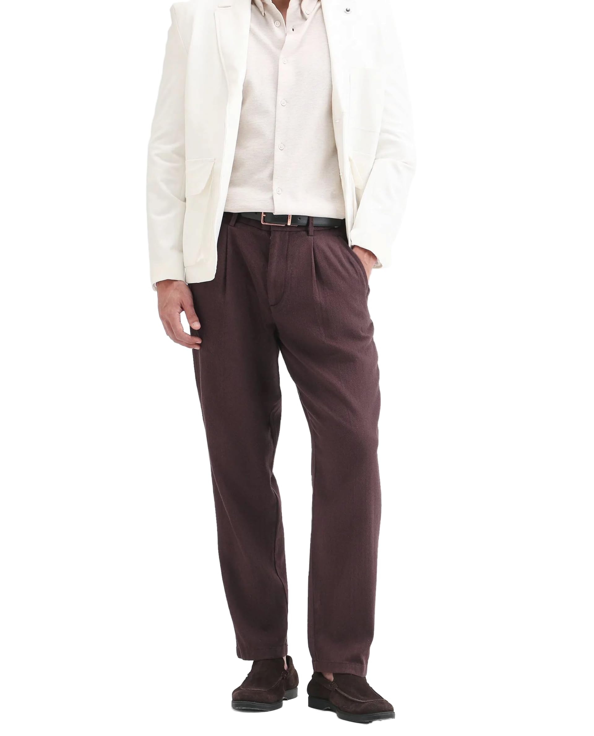 rare rabbit Men's Nada Relaxed Solid Cotton Mid-Rise Trouser-picture-18