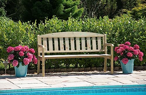 Sustainable Furniture UK Ltd - Cosy Garden Bench | 4 Seater Bench/ 177cm | Swedish Redwood - Image 3