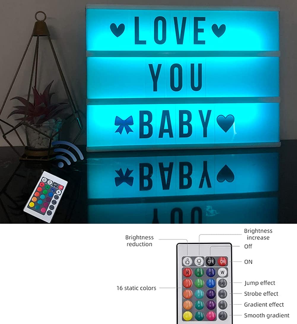 Scatola Luminosa LED A4 Con 192 Lettere Ed Emoji – Alimentazione USB/batteria