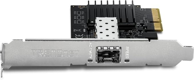 Adaptador de red TRENDnet PCIe 10 Gigabit SFP+ TEG-10GECSFP miniatura 10