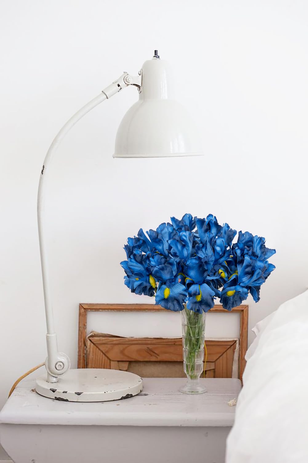 Oairse 15er-Set Künstliche Irisblüten In Lila - Seidenblumen Für Deko, Hochzeit & Zuhause
