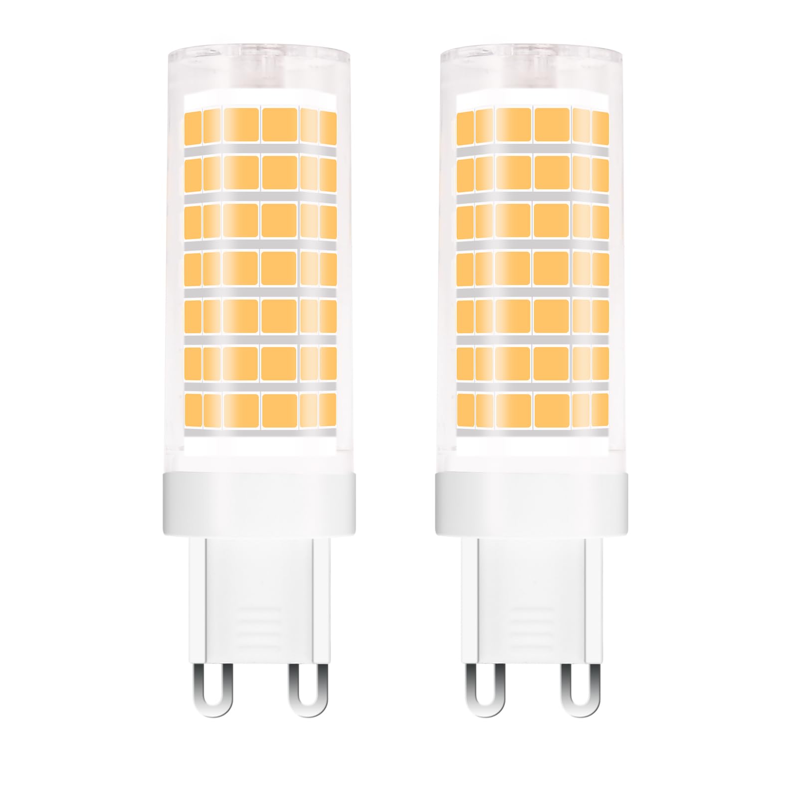 Zyrvolux G9 LED Warmweiß 6W 3000K, 60W Halogen Equivalent, Energiesparende G9 Lampen für Drinnen & Draußen – Flackerfrei, Ideal für Tischlampen, Wandlampen und Dekoratives Beleuchtung (2er Pack)