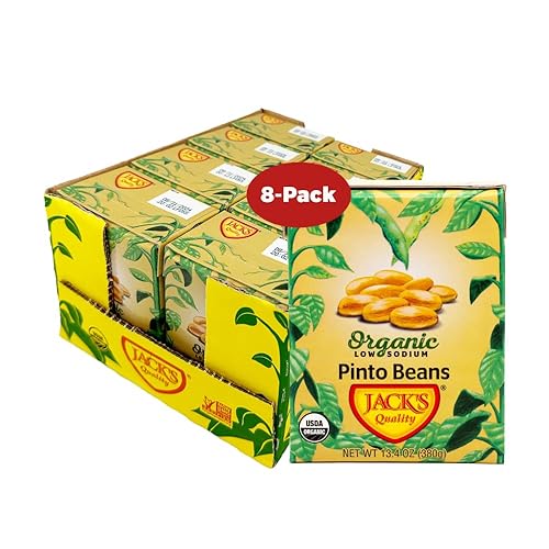 Miniatura 20 de Jack's Garbanzo orgánico 13.4 onzas Embalado con proteínas y fibra, saludable para el corazón, bajo en sodio y sin OMG (paquete de 8)