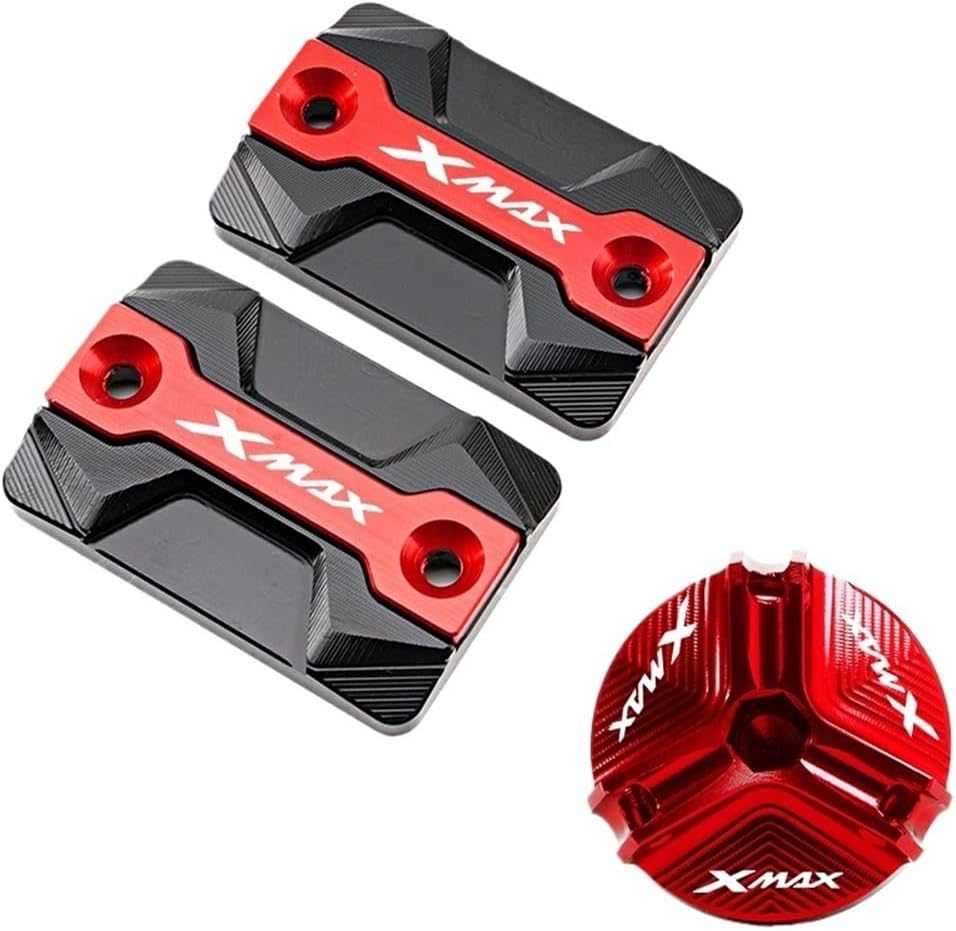 Motorcycle Oil Filler Caps, Accessories Motorcycle Brake Fluid Cap Master Cylinder Reservoir Cover For XMAX 250 300 XMAX300 TECH MAX 2017-2024