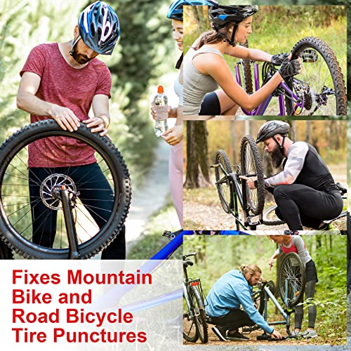 Aracey Tubeless Tire Repair Kit for MTB and Road Bicycle Tires, Combined Ream, Portable Capsule Appearance – Fix a Puncture or Flat,includes Plugger Tool and Plugs - 20 Bacon and 10 Black Strips