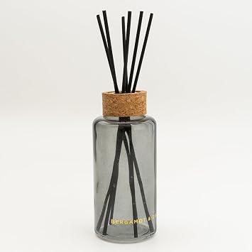 Luxurious Tall Round Reed Diffuser with Bergamot & Oud Scent