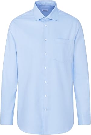Seidensticker Herren Business-Hemd - Regular Fit - Bügelfrei- Kent-Kragen - Langarm - 100% Baumwolle