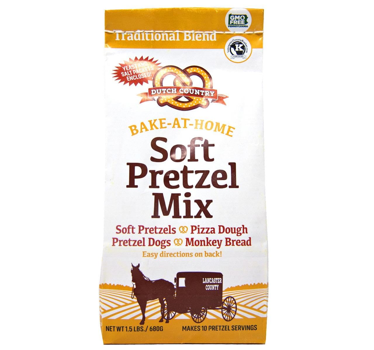 AmishTastes Dutch Country Soft Pretzel Mix, 1.5 Pound