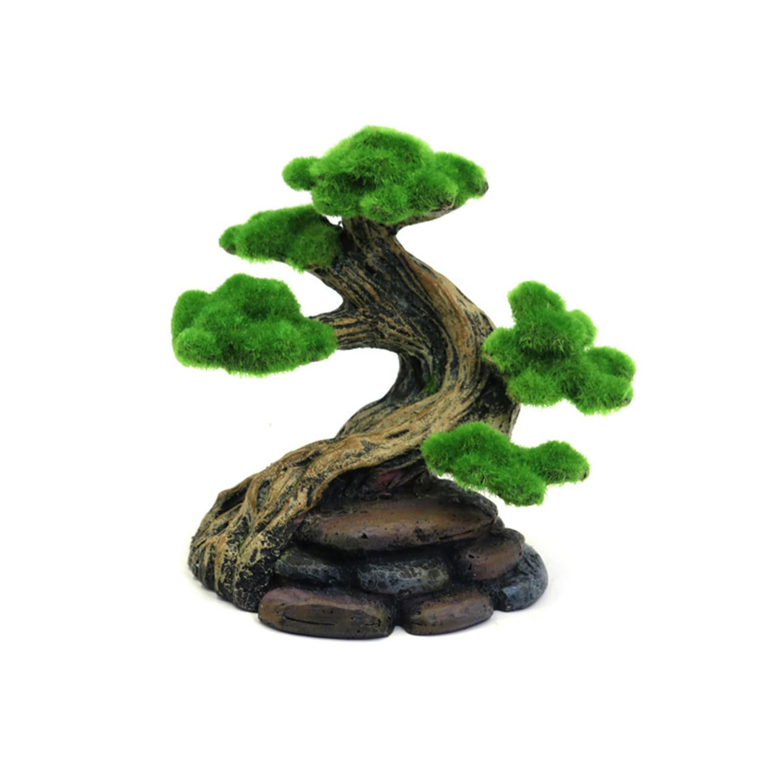 Woedpez Artificial Moss Tree Fishtanks Decors Resin Water Plant Simulation for Aquascaping Aquariums Landscape Decoration Fishtanks Decorative Moss