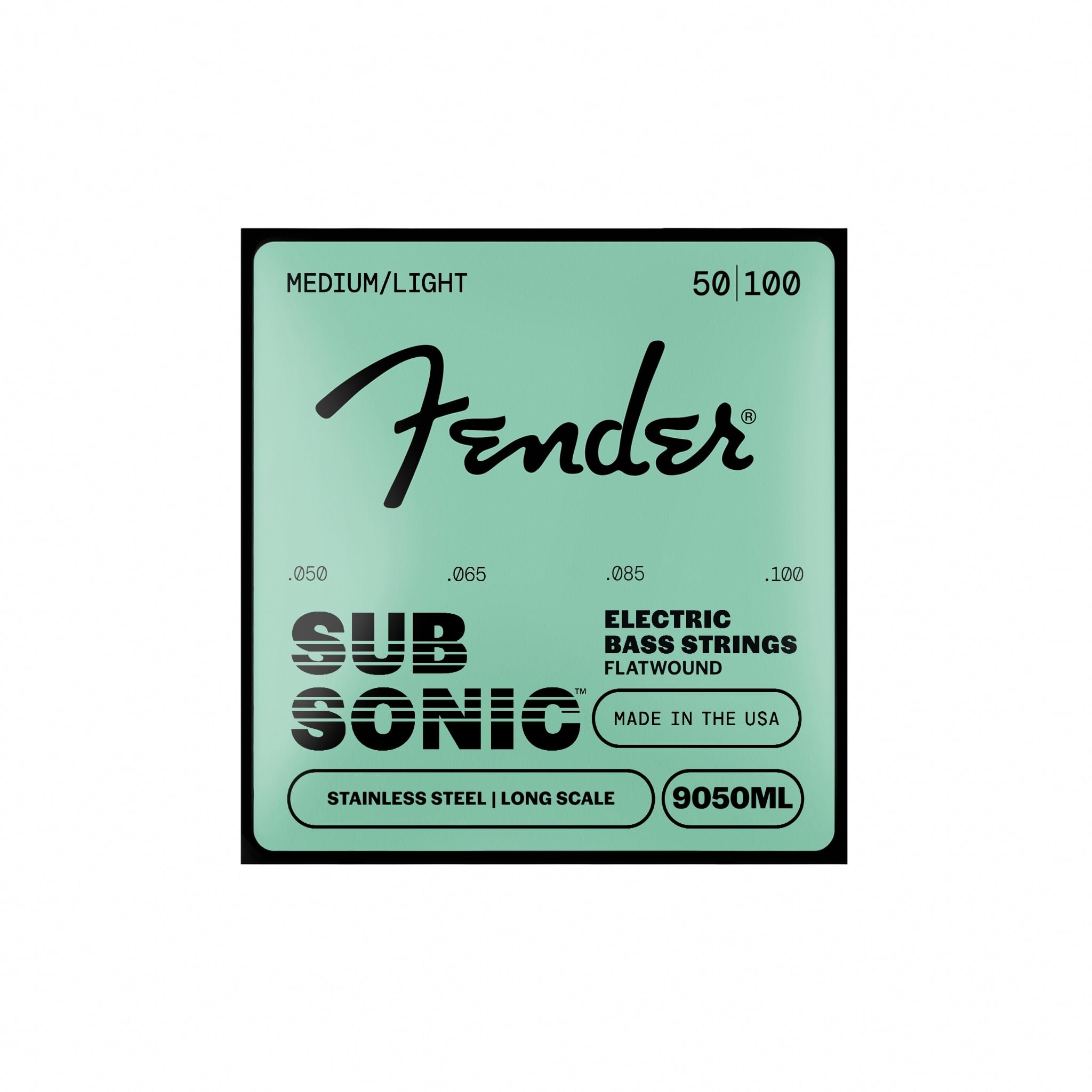Fender Flatwound String Set For Electric Bass-9050ML (050/100) - Stainless Steel,0739050405