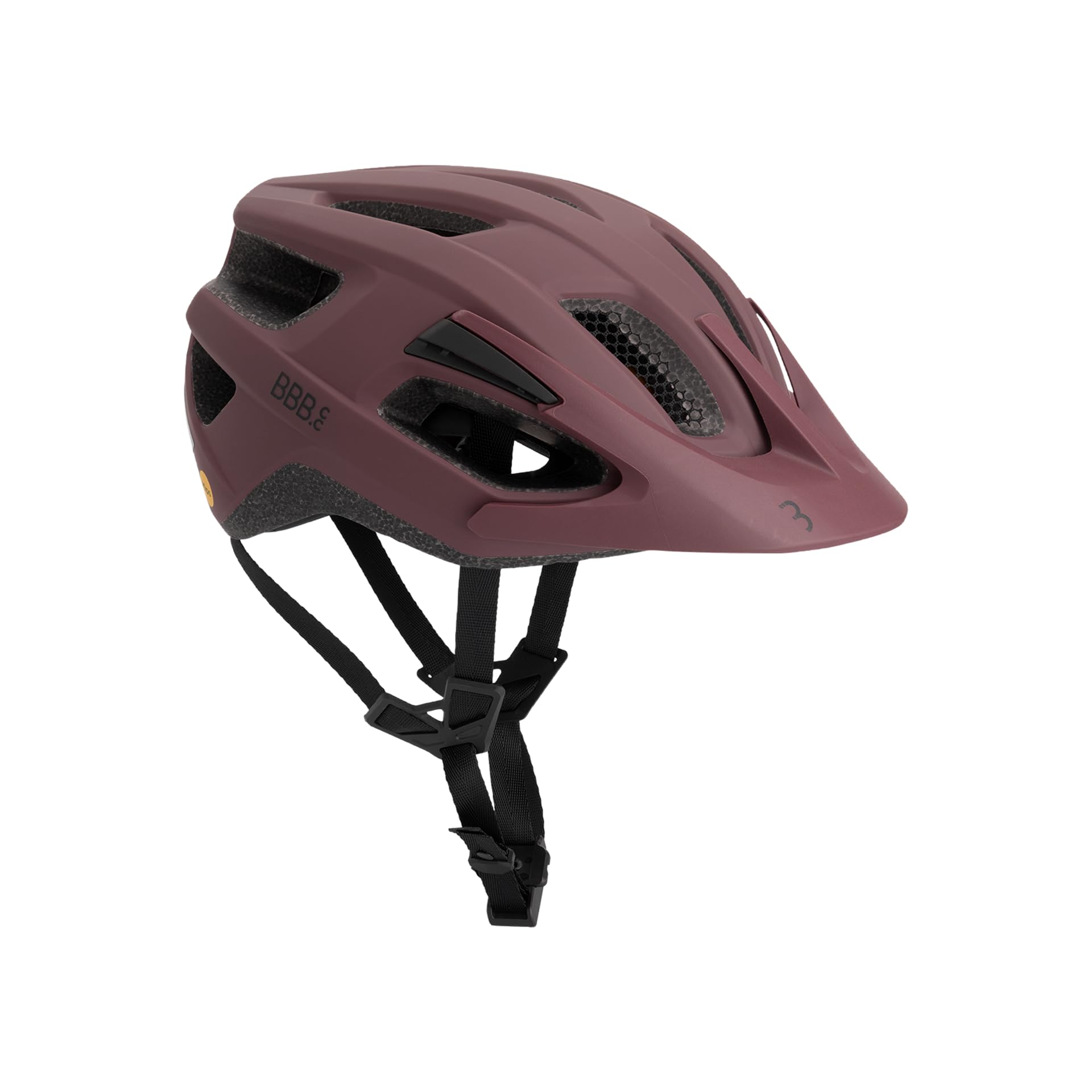 BBB Cycling Helmet Bike Adult MTB And Road Bike Lightweight MIPS Helmet Adult Bike Helmet With Detachable Visor Dune MIPS 3.0 Fidlock BHE-23 Matt Dark Red M (55-58cm)