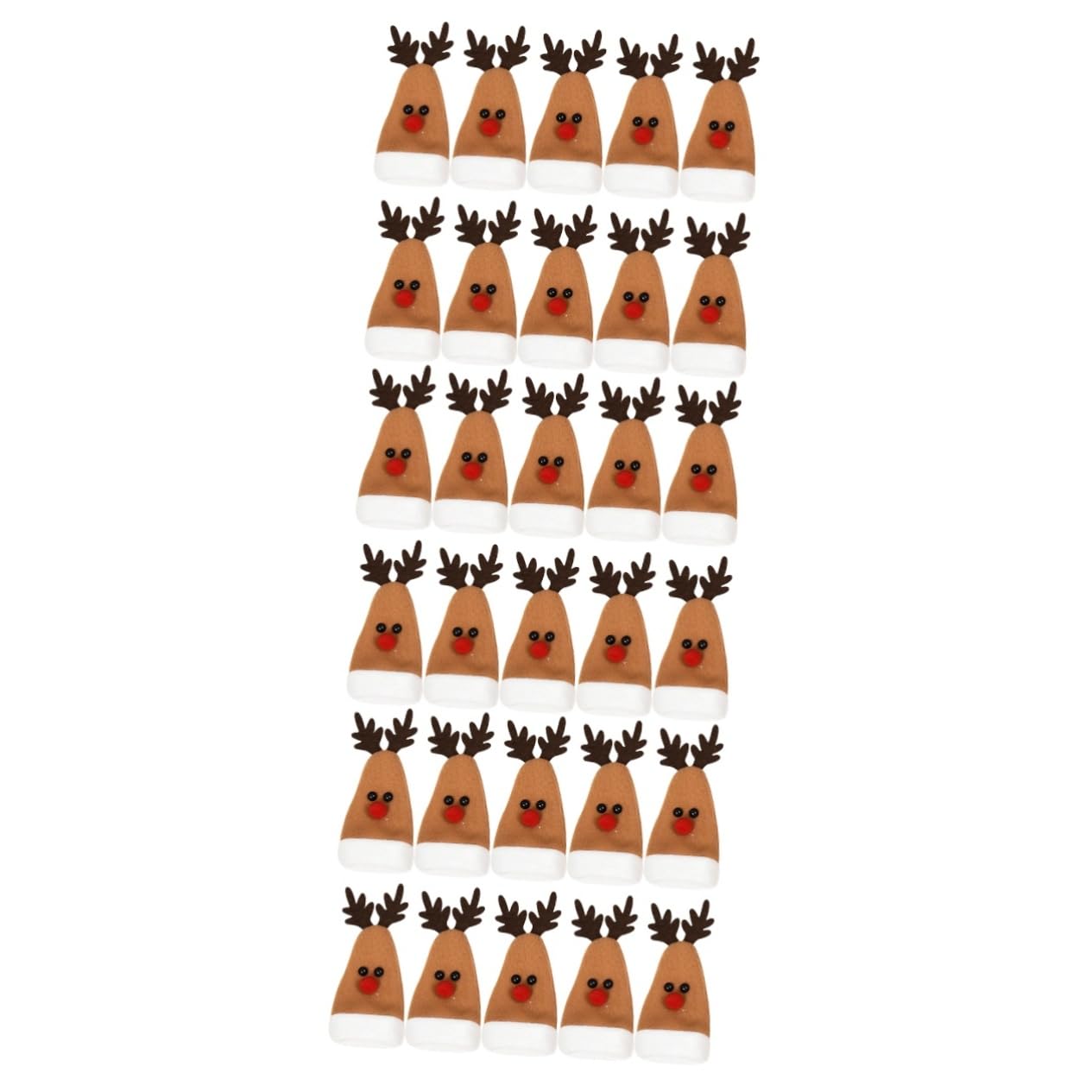 Decoración navideña para la mesa de paño con fundas de alce 8