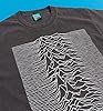 Joy Division Unknown Pleasures Vintage Wash Charcoal T Shirt with Back Print #2
