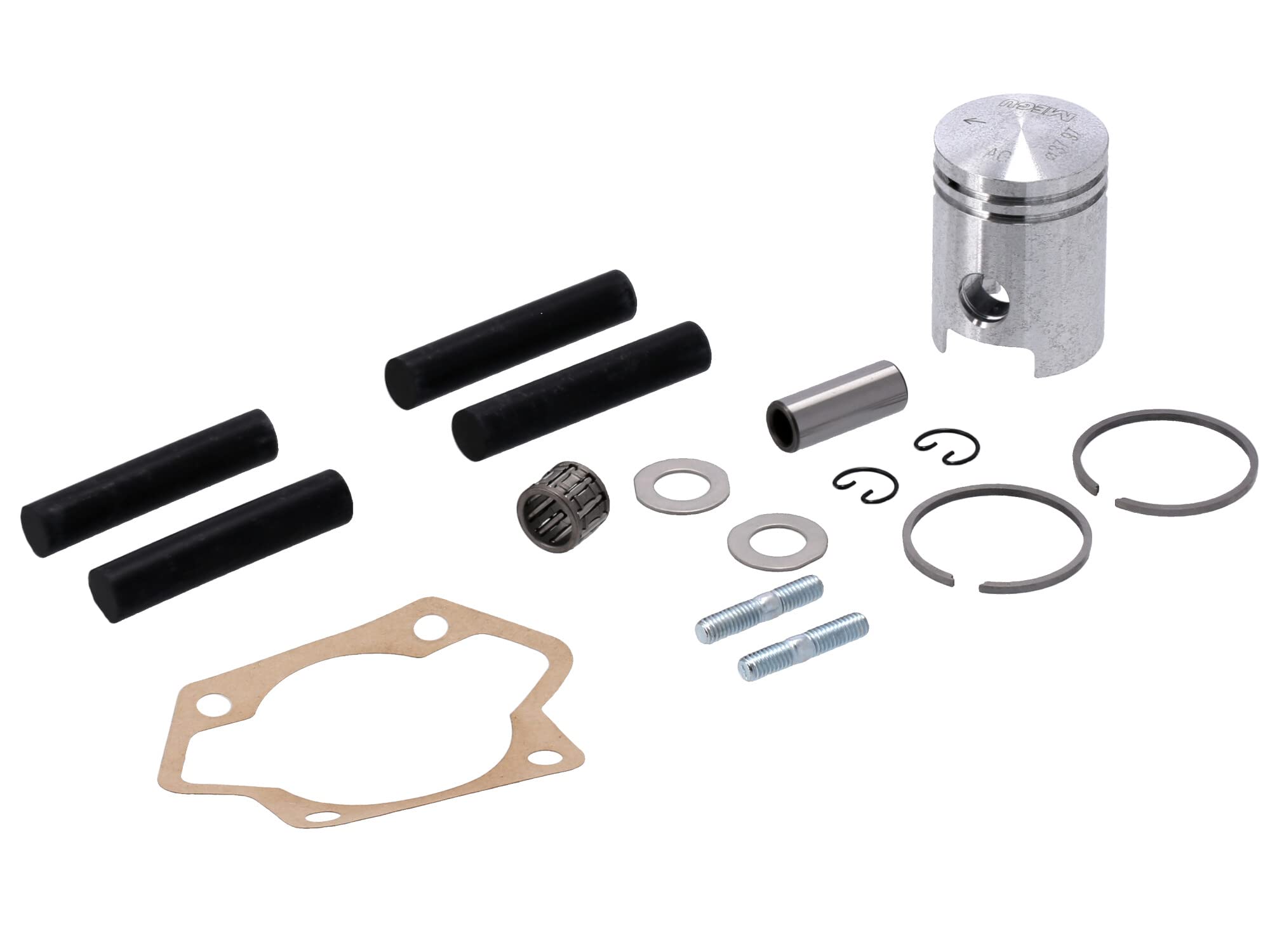Set: 50ccm Zylinder, kugelpoliert, komplett mit Ø38mm-Kolben und Zylinderko
