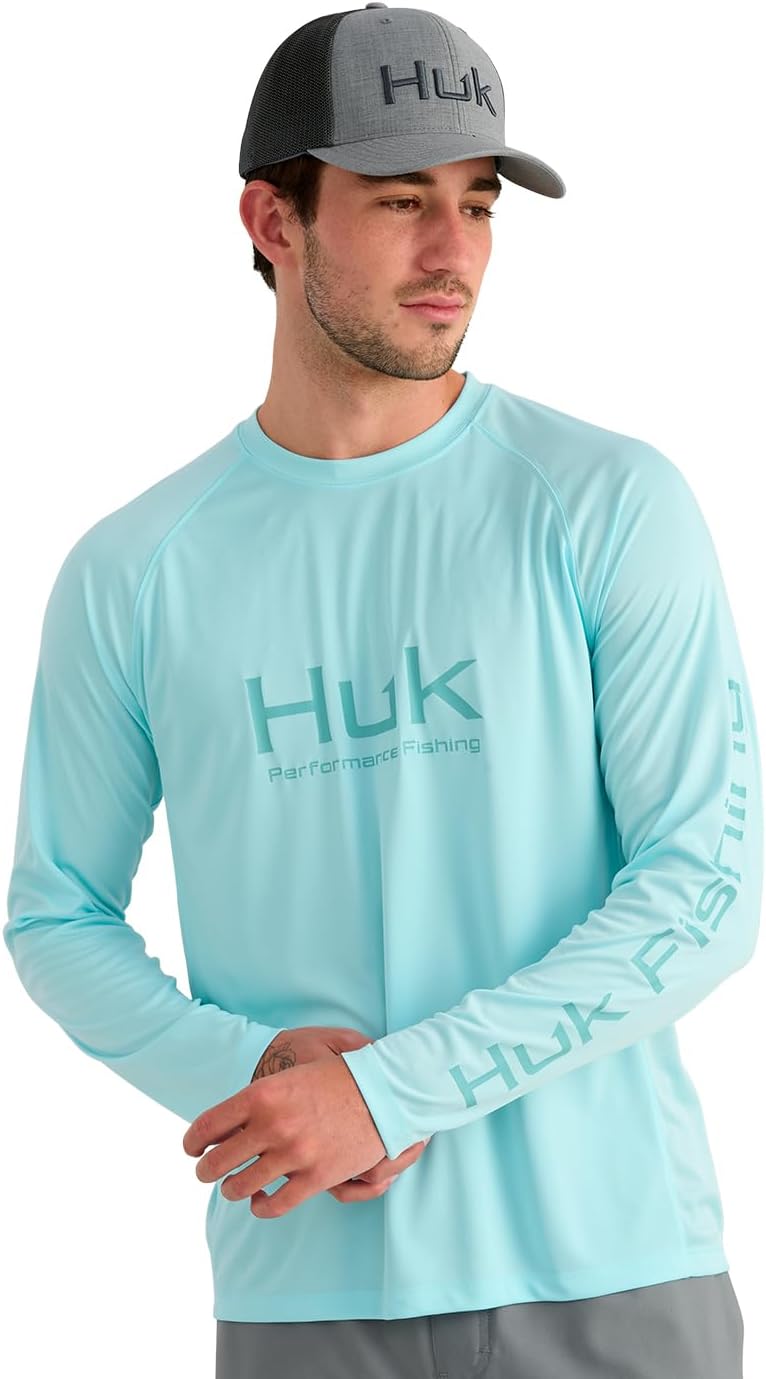 HUK Mens Pursuit Vented Long Sleeve, 30 UPF Fishing Shirt