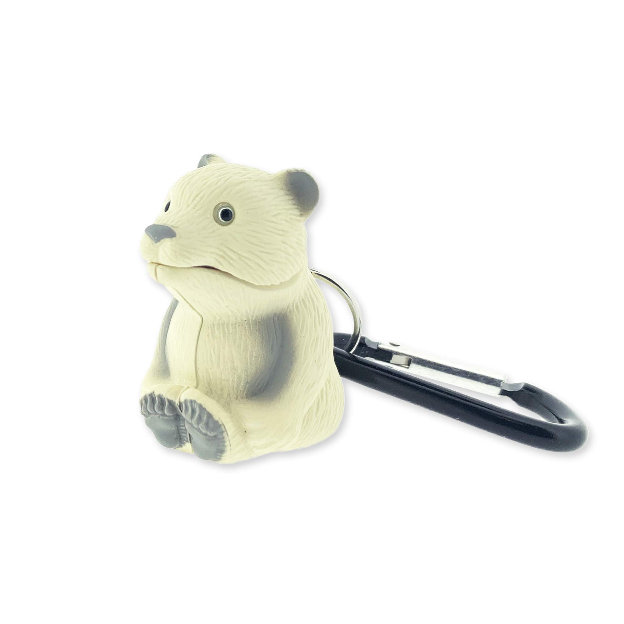 Big Discoveries WildLight Animal Carabiner Flashlight - Fun Mini Keychain Flash Lights for Kids, Nurses, Camping