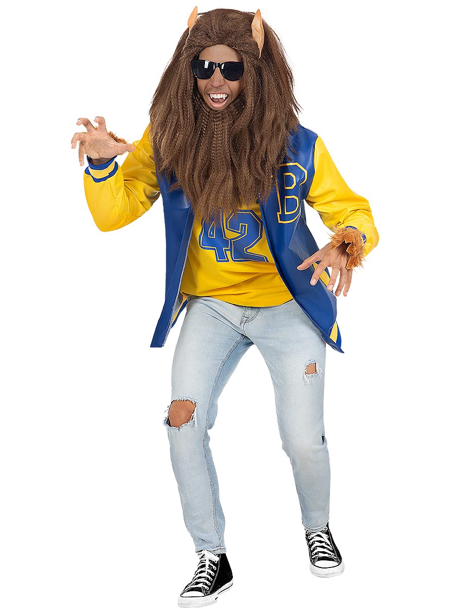 Funidelia | Costume Teen Wolf per uomo Horror, Lupo Mannaro - Costume per Adulto e accessori per Feste, Carnevale e Halloween - Azzurro/Blu