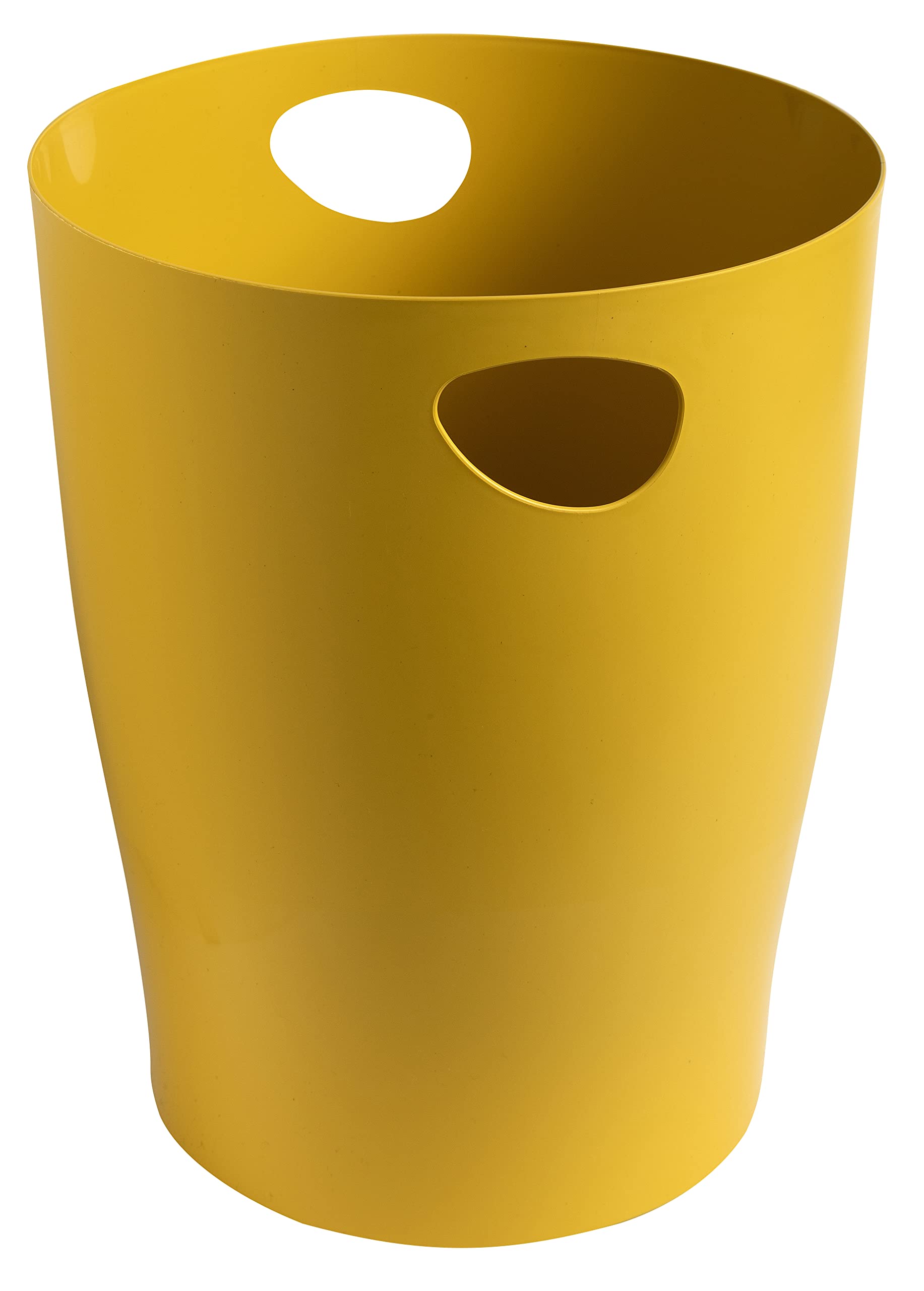 Exacompta - Nr ref. 45308D - 1 kosz na papier, kosz na śmieci ECOBIN BeeBlue z uchwytami - Pojemność 15 litrów - Wymiary 26,3 x 26,3 x 33,5 cm - Do biura lub domu - kolor szafranowy